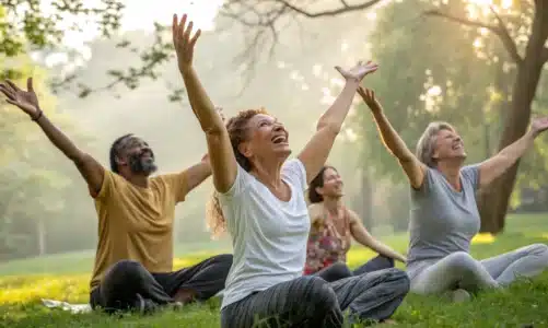 La pratique du yoga du rire : un remède naturel contre l’anxiété